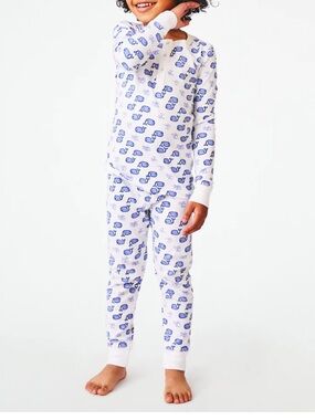 Roller Rabbit Kids pajamas size 2t whale print 100% pima cotton pajama set